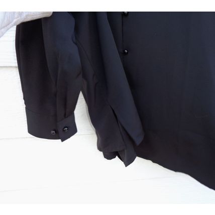 Womens Liz Baker Black Blouse Shirt 18 47 Chest Silky Embroidered