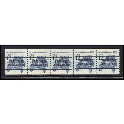 2132a 12c Stanley Steamer Very Fine MNH Dry Gum PNC 2/5 Line Gap X2060