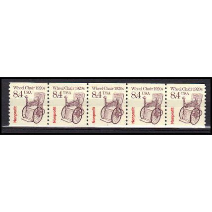 2256 8.4c Wheel Chair Fine MNH Dry Gum PNC 1/5 X3037