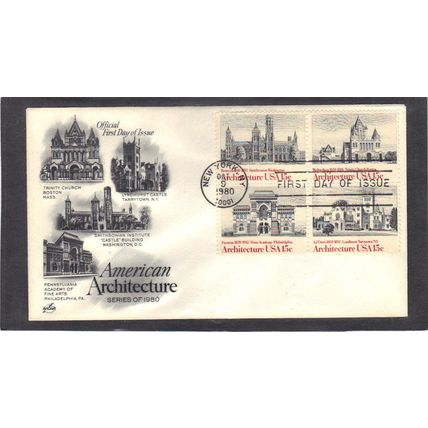 FDC Art Craft 1838-1841 15c Architecture (Cachet-U/A) CV00313