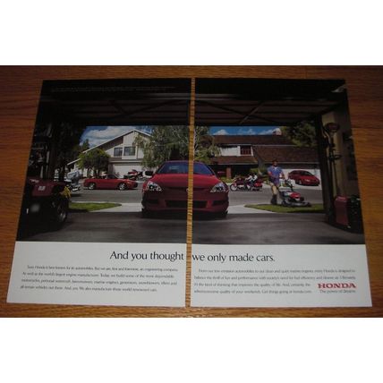 2003 Honda Products Ad - And you thought we only made cars