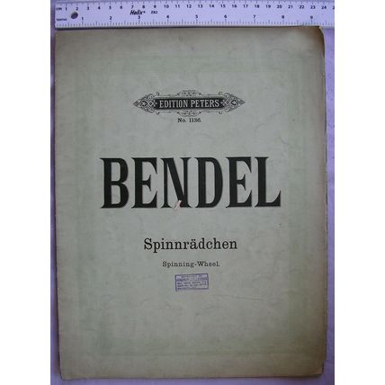 Edition Peters no. 1136 Bendel Spinning-wheel