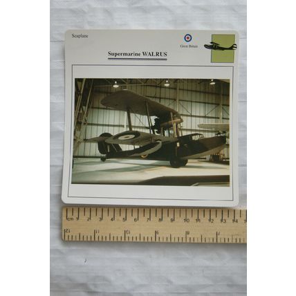 Supermarine Walrus - GB - Seaplane - Collectors Club Card
