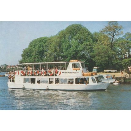 Waveney River Tours Princess Norfolk Broads Pleasure Cruiser Postcard