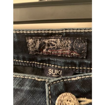 Silver Jeans Co. Men’s Blue Jeans Zip Button Size 32x33 Suki Mid Skinny Fit