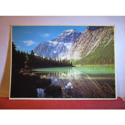 Mt. EDITH CAVELL, Jasper national park Canadian Rockies used postcard 1982 pm =