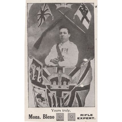 Mons Bleno French Rifle Arms Gun Dealer Old Postcard