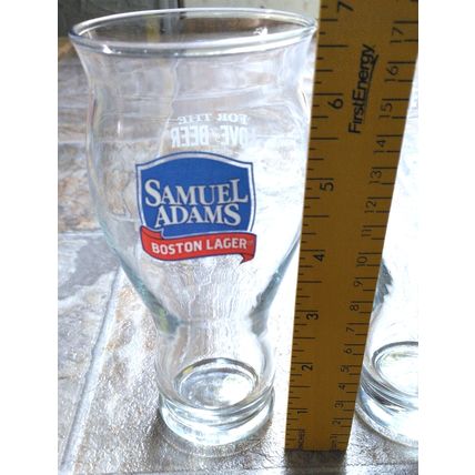 Vintage Samuel Adams Boston Lager For the Love of Beer Glasses Set of 2