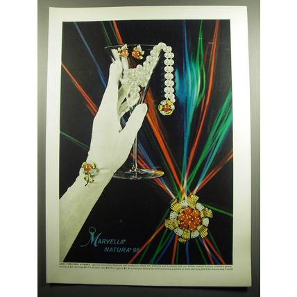 1959 Marvella Jewelry Ad - Marvella Natura 95