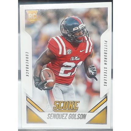 2015 Panini Score SENQUEZ GOLSON (Mississippi/Steelers) Rookie Card #334