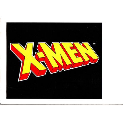 Comic Poster: (2 Sided) X-Men Superheroes & Logo - Marvel 1993 - 10 1/4 x 12 3/4