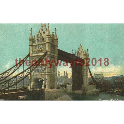 Tower Bridge , London, England, Horrocks Rubber Heel Advert Postcard