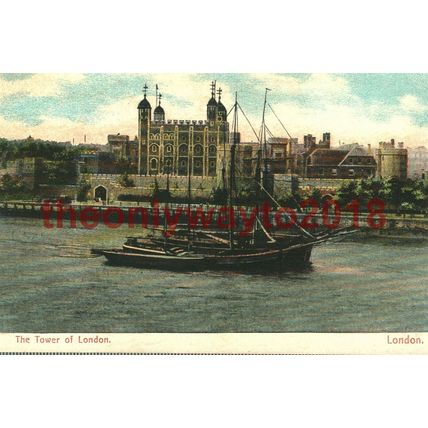 Tower of London, England, Rare Postcard