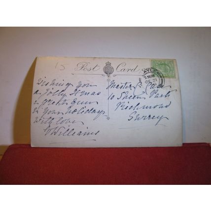 MIDST CRAG & TORRENT, SCOTLAND used antique postcard 1909 pm =