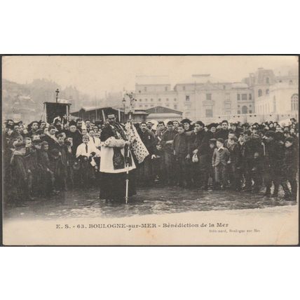 Bénédiction de la Mer, Boulogne-sur-Mer, c.1910s - Stévenard CPA