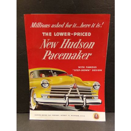 The Lower-Priced Hudson Pacemaker Sales Brochure 1950