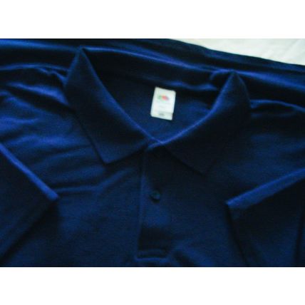 New, Unsused Men's Polo Shirt 3XL Navy Fruit of the Loom T-Shirt