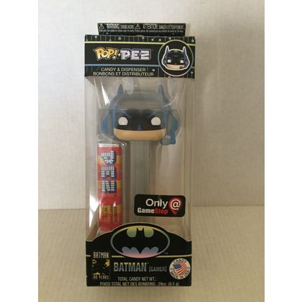 NEW DC Batman Gamer Funko Pop + Pez Candy Dispenser