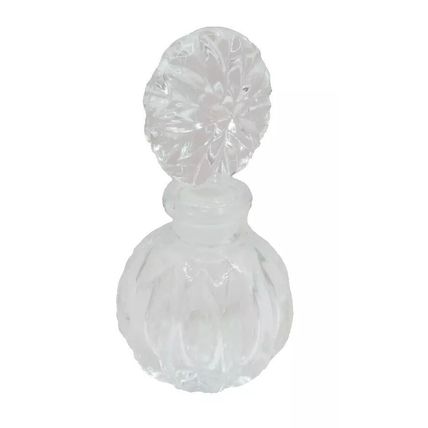 Glass Perfume Bottle with Round Stopper 11 CM Ladies Gift Collectable Scent