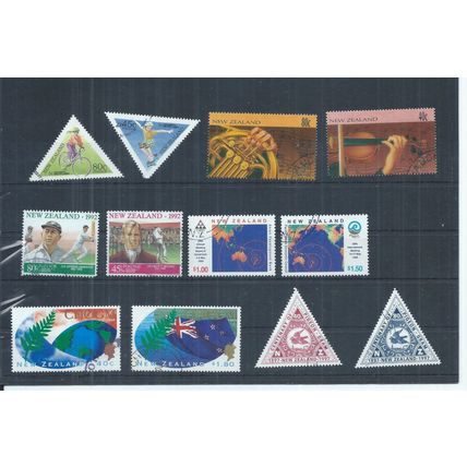 New Zealand Stamps 1990s small used lot. (AN157)