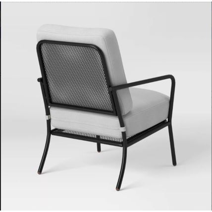 Outdoor Patio Chairs (2) w/ Double Cushions, Gray/ Black - Room Essentials™