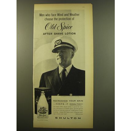 1961 Old Spice After Shave Lotion Advertisement