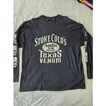 Wwf Stone Cold Steve Austin texas venom Long sleeve tshirt Vintage Xlarge Excell