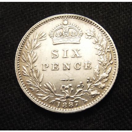 1887 VICTORIA Silver HALF CROWN to THREEPENCE 6 COIN SET exceptional grades