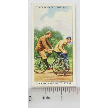 1939 John Player & Sons Cycling No. 16 Olymmpia Tandum Tricycle