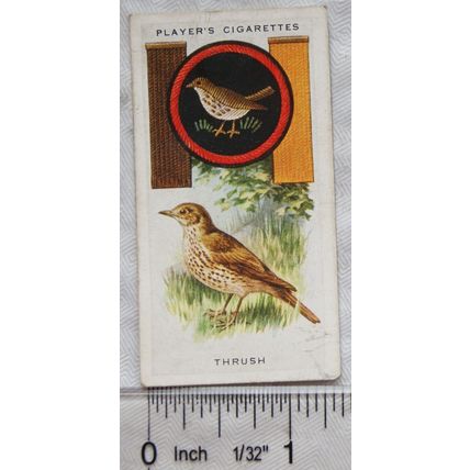 1933 Player's Boy Scout & Girl Guide Patrol Signs & Emblems No. 47 Thrush