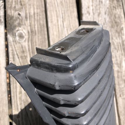 Volvo 740 760 OEM Left Rear Bumper End Cap Filler Trim Black OEM 1392922