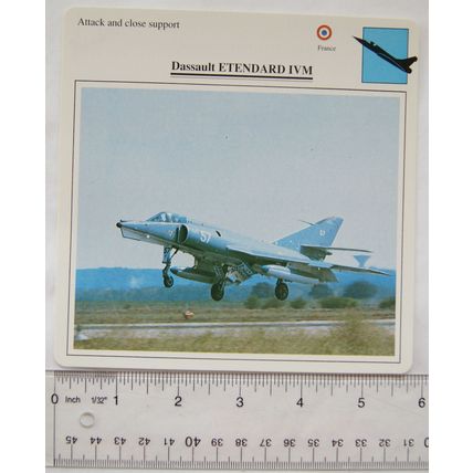 Dassault Etendard IVM - France - Attack & Close Support - Collectors Club Card