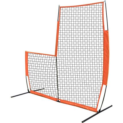 MR Portable Baseball L-Screen 7X7Ft, Lightweight Pitcher Protector Screen, Baseb