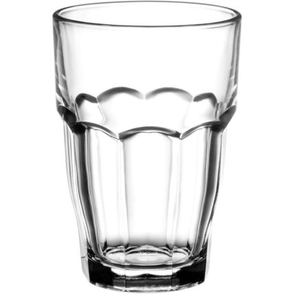Bormioli Rocco Rock Bar 16.25 Oz. Stackable Cooler Glass for Cold Drinks, Juices