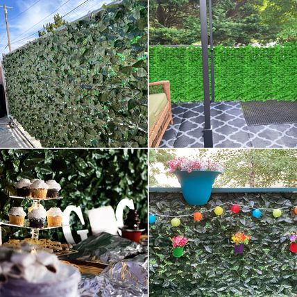 58"X117" Faux Leaf Privacy Fence Screen Artificial Laurel Leaves Fence Cover Wal