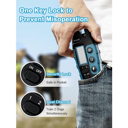 Bousnic Dog Shock Collar 2 Dogs (5-120Lbs) - 3300 Ft Waterproof Training Collar