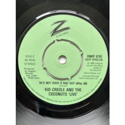 KID CREOLE - THERE BUT FOR THE GRACE OF GOD GO I (UK 7" VINYL, 1982)