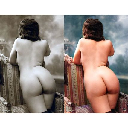 3700 Colorized Victorian Nudes - Vintage erotic art - digital download