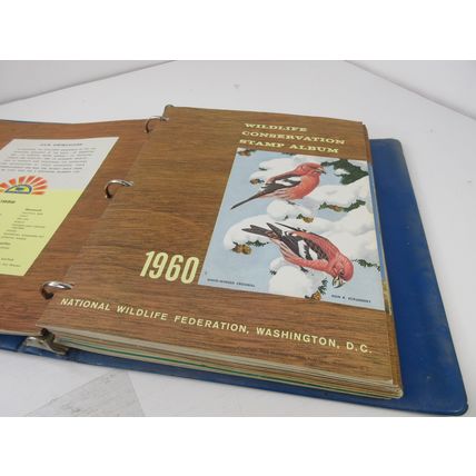LOT of 16 Wildlife Conservation Stamp Albums All COMPLETE 1950s,1960,1970,1980s
