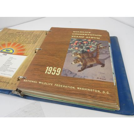 LOT of 16 Wildlife Conservation Stamp Albums All COMPLETE 1950s,1960,1970,1980s