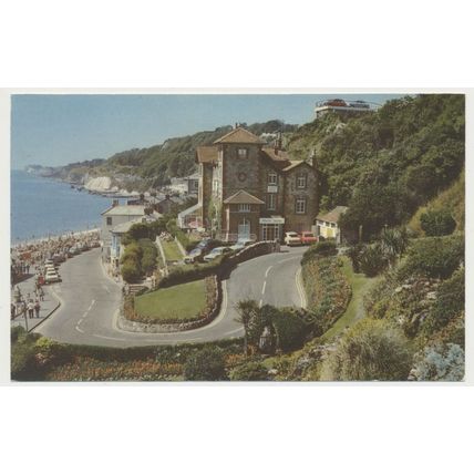 VENTNOR The Cascade and Esplanade mid 20th C. RPPC NIGH KIW 830
