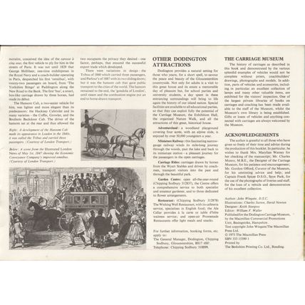 Doddington Carriage Museum (Guide Book)
