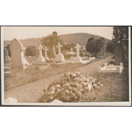 An Unidentified Church Graveyard, c.1920 - Two RP Postcards