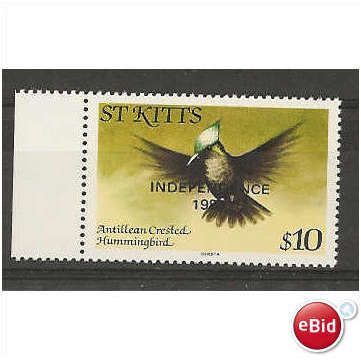 SG128a $10 Antillean Crested Hummingbird.Unmnte d Mint.