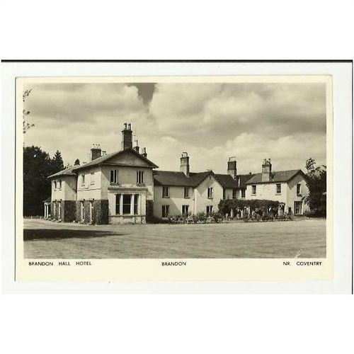 Warwickshire BRANDON HALL HOTEL Postcard