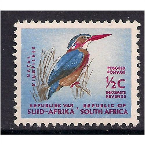 South Africa1961 - 63 QE2 1/2ct UMM Kingfisher (F505 )