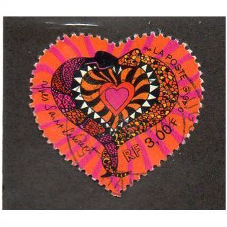 FRA 2000 3F 'ST VALENTINES DAY' FINE USED (EBID20-189)