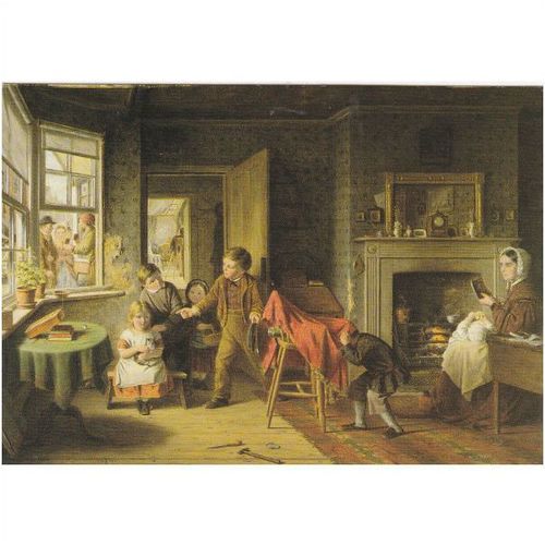 Colour Postcard - The Young Photographers 1862 by F D Hardy