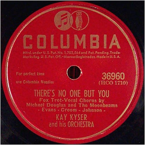Columbia 78 #36960 - Kay Kyser Orch. "One-zy Two-zy" & "There's No One But You"