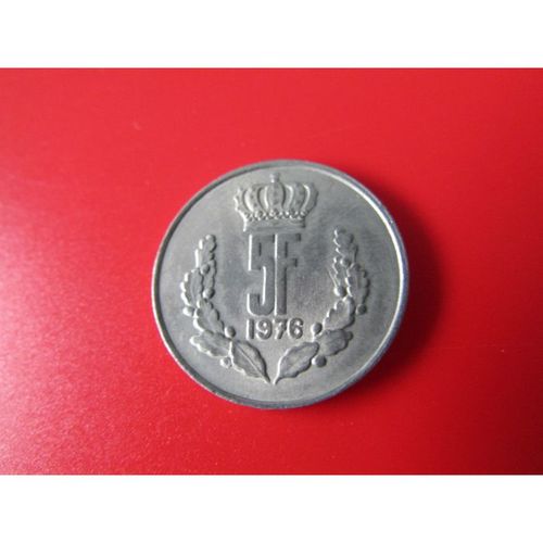 1976 LUXEMBOURG FIVE FRANCS FREE POST. O